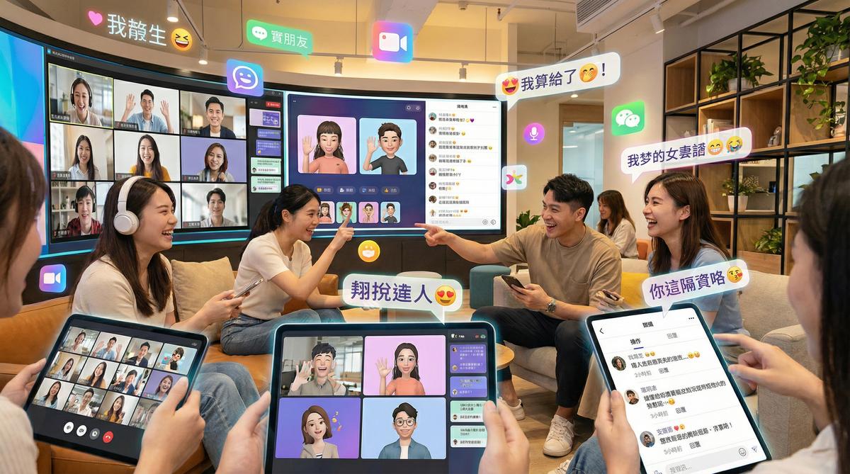 蜜桃甜心社区互动场景